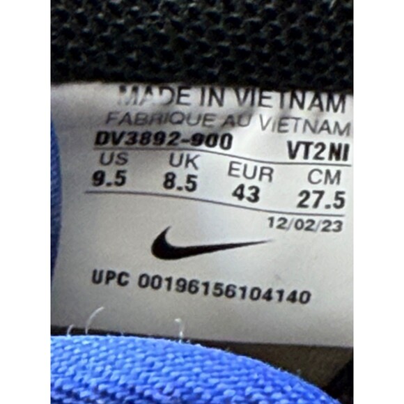 Nike Air Force 1 Low By You Black Royal Blue Size Mens 9.5 DV3892-900  Clean! - Picture 9 of 10